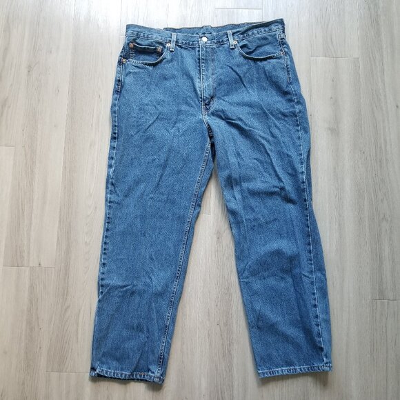 Levis Jeans Men 40 x 30 Blue 550 Relaxed Fit Baggy Loose Medium Wash Red Tab - Picture 1 of 10